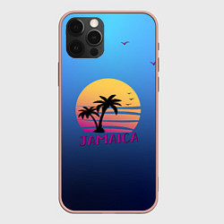 Чехол для iPhone 12 Pro Max Jamaica, цвет: 3D-светло-розовый