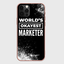 Чехол iPhone 12 Pro Max Worlds okayest marketer - dark