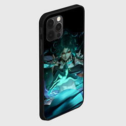 Чехол для iPhone 12 Pro Max Сяо колдует Genshin Impact, цвет: 3D-черный — фото 2