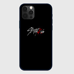 Чехол iPhone 12 Pro Max Stray Kids white logo