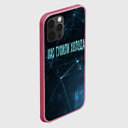 Чехол для iPhone 12 Pro Max Нас тупили холода, цвет: 3D-малиновый — фото 2