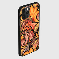 Чехол для iPhone 12 Pro Max Multicolored branching floral patterns, цвет: 3D-черный — фото 2