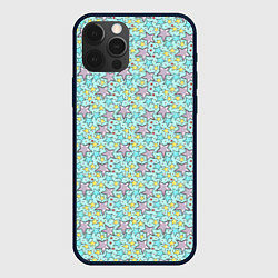 Чехол для iPhone 12 Pro Max Звезда с пунктиром, цвет: 3D-черный