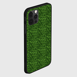 Чехол для iPhone 12 Pro Max Милитари перо, цвет: 3D-черный — фото 2