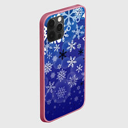 Чехол для iPhone 12 Pro Max Сказочный снегопад, цвет: 3D-малиновый — фото 2
