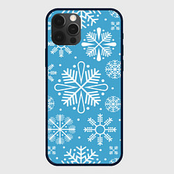 Чехол iPhone 12 Pro Max Snow in blue