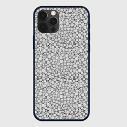 Чехол iPhone 12 Pro Max Круги штрихованные