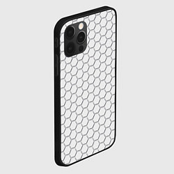 Чехол для iPhone 12 Pro Max Белый ромб, цвет: 3D-черный — фото 2