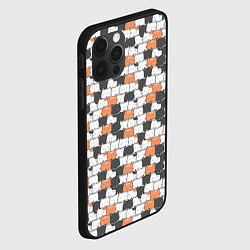 Чехол для iPhone 12 Pro Max Котята с разными эмоциями, цвет: 3D-черный — фото 2