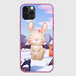 Чехол iPhone 12 Pro Max Зайка зима