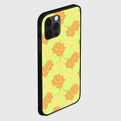 Чехол для iPhone 12 Pro Max Апельсин, лайм и лимон, цвет: 3D-черный — фото 2