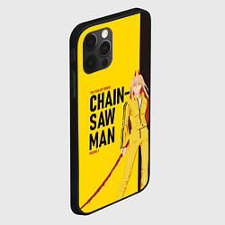 Чехол для iPhone 12 Pro Max Человек-бензопила - Пауэр, цвет: 3D-черный — фото 2