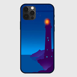 Чехол для iPhone 12 Pro Max Маяк в ночи, цвет: 3D-черный