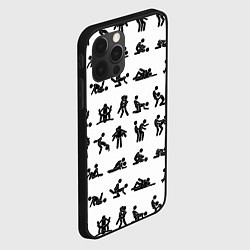 Чехол для iPhone 12 Pro Max Позы секса из камасутры, цвет: 3D-черный — фото 2