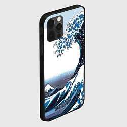 Чехол для iPhone 12 Pro Max Цунами в Японии, цвет: 3D-черный — фото 2