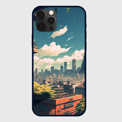 Чехол для iPhone 12 Pro Max Вид на Токио будущего, цвет: 3D-черный