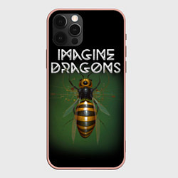 Чехол для iPhone 12 Pro Max Imagine Dragons рок, цвет: 3D-светло-розовый