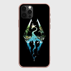 Чехол iPhone 12 Pro Max Логотип Скайрим