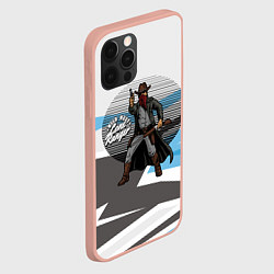 Чехол для iPhone 12 Pro Max Дуэль ковбой, цвет: 3D-светло-розовый — фото 2