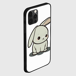 Чехол для iPhone 12 Pro Max Грустный зайчик, цвет: 3D-черный — фото 2