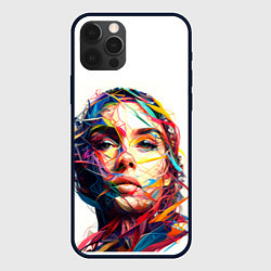 Чехол для iPhone 12 Pro Max Взгляд на исскуство, цвет: 3D-черный