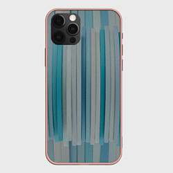 Чехол iPhone 12 Pro Max Абстрактные геометрические пластины с оттенками си