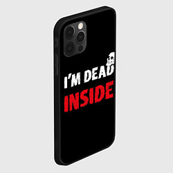 Чехол для iPhone 12 Pro Max Я дед инсайд в гранжевом стиле, цвет: 3D-черный — фото 2