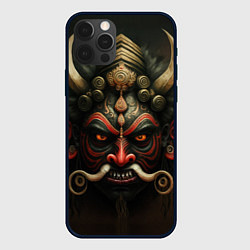 Чехол для iPhone 12 Pro Max Индейская страшная маска, цвет: 3D-черный