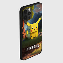 Чехол для iPhone 12 Pro Max Pokеmon Pikachu, цвет: 3D-черный — фото 2