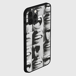 Чехол для iPhone 12 Pro Max Принт с частью лица, цвет: 3D-черный — фото 2