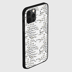 Чехол для iPhone 12 Pro Max Паттерн с акварельными каплями, цвет: 3D-черный — фото 2