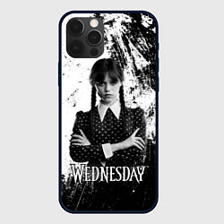Чехол iPhone 12 Pro Max Wednesday black and white