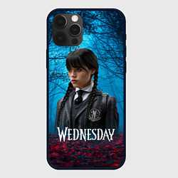 Чехол iPhone 12 Pro Max Wednesday таинственный лес