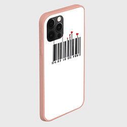 Чехол для iPhone 12 Pro Max Barcode love you, цвет: 3D-светло-розовый — фото 2