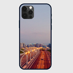 Чехол для iPhone 12 Pro Max Санкт-Петербург: Васильевский остров, цвет: 3D-черный