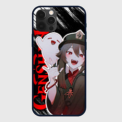 Чехол для iPhone 12 Pro Max Ху тао и призраки - геншин импакт, цвет: 3D-черный