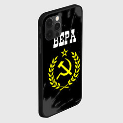 Чехол для iPhone 12 Pro Max Вера и желтый символ СССР со звездой, цвет: 3D-черный — фото 2