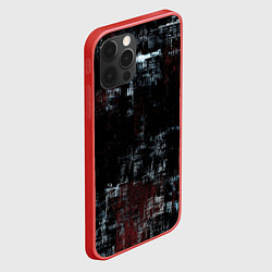 Чехол для iPhone 12 Pro Max Пересечение разноцветных полос, цвет: 3D-красный — фото 2
