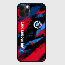 Чехол для iPhone 12 Pro Max BMW - буйство красок, цвет: 3D-черный