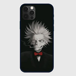 Чехол для iPhone 12 Pro Max Smoking skeleton, цвет: 3D-черный