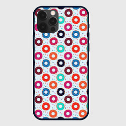 Чехол iPhone 12 Pro Max Пончики на светлом фоне