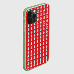 Чехол для iPhone 12 Pro Max Мишки мармеладки, цвет: 3D-салатовый — фото 2
