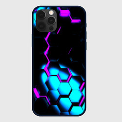 Чехол iPhone 12 Pro Max Неоновая броня fortnite