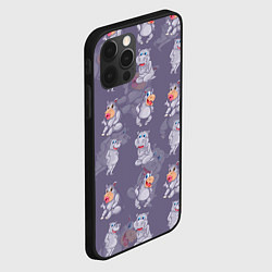 Чехол для iPhone 12 Pro Max Hippopotamus pattern, цвет: 3D-черный — фото 2
