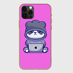 Чехол iPhone 12 Pro Max Розовая яблочная панда