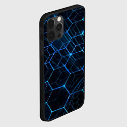 Чехол для iPhone 12 Pro Max Сетка из лучей, цвет: 3D-черный — фото 2
