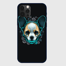 Чехол для iPhone 12 Pro Max Милый корги череп, цвет: 3D-черный