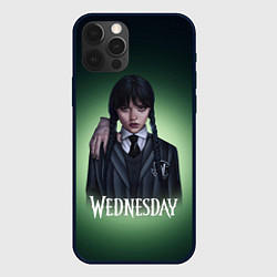 Чехол для iPhone 12 Pro Max Wednesday green, цвет: 3D-черный