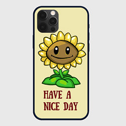 Чехол iPhone 12 Pro Max Веселый подсолнух