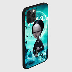 Чехол для iPhone 12 Pro Max Уэнсдэй кладбище арт, цвет: 3D-черный — фото 2